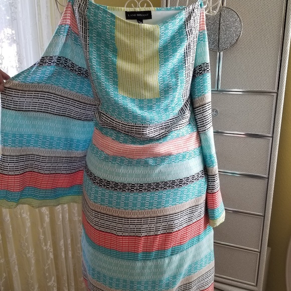 Lane Bryant Dresses & Skirts - 26/28 Multi Color Long Sleeve dress